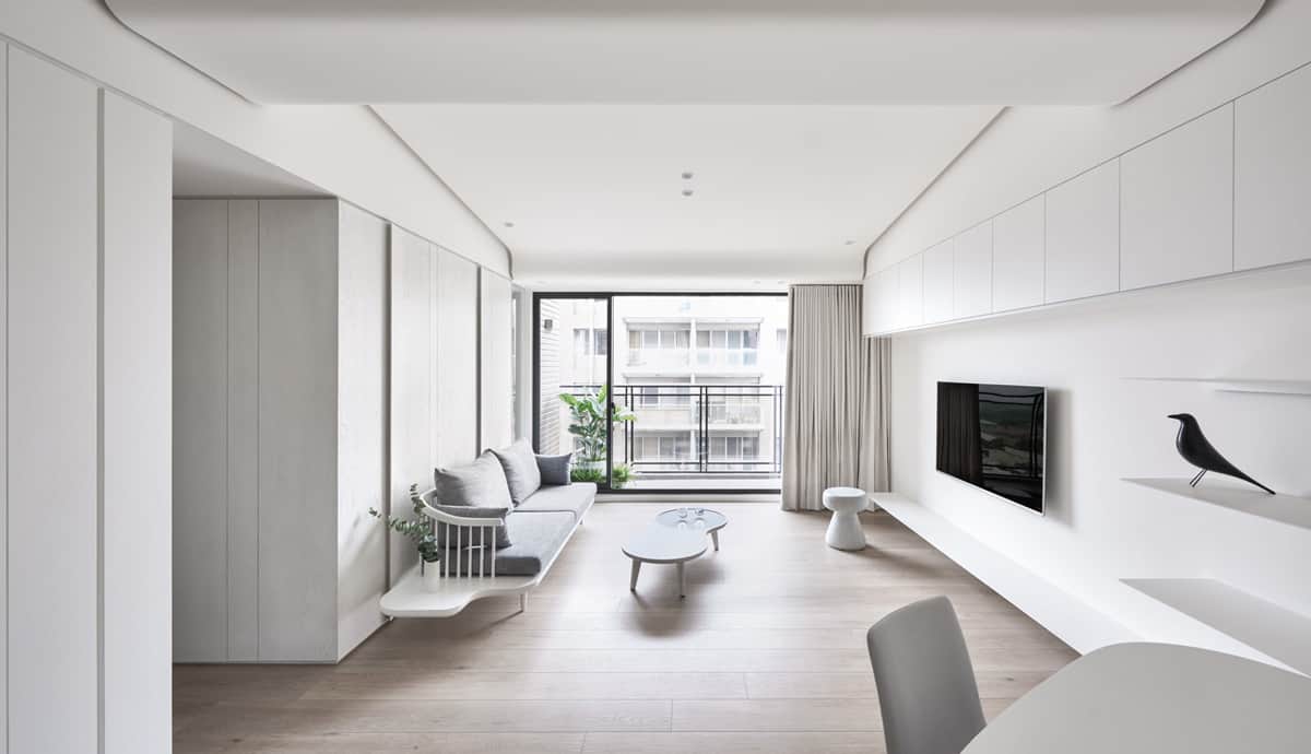 Thiết kế nội thất phòng khách theo phong cách tối giản