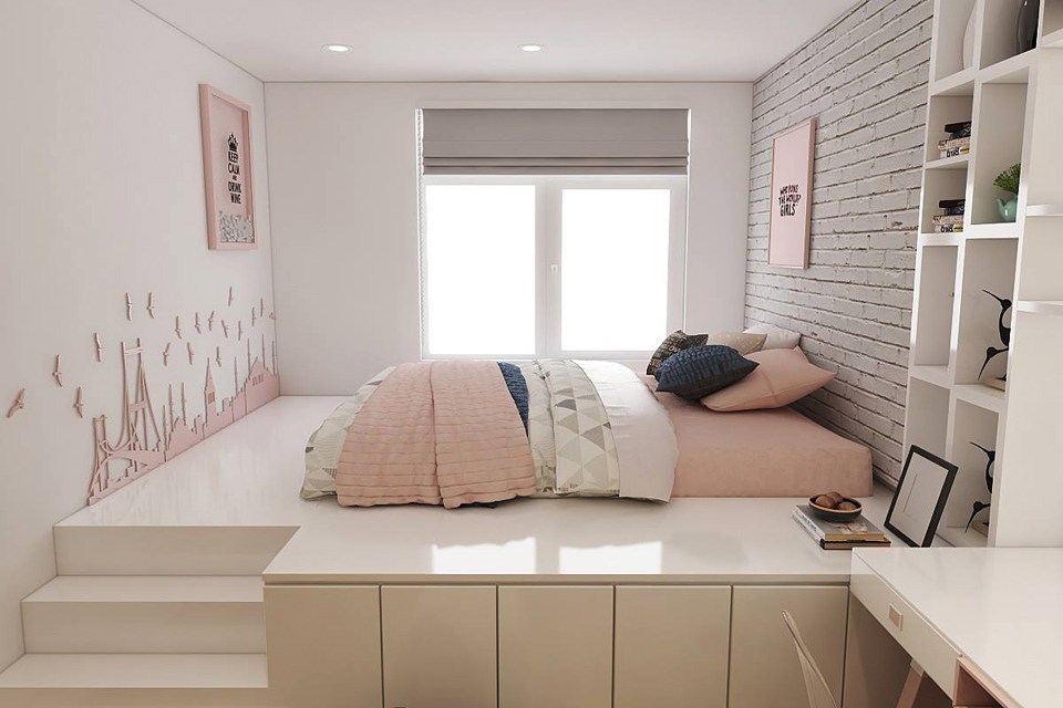 Bố trí thiết kế phòng ngủ theo phong cách hiện đại
