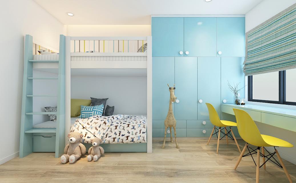 Thiết kế giường tầng siêu cute dành cho các bé
